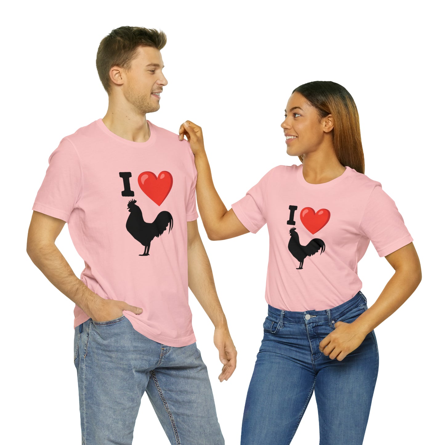 I ❤️ Rooster - Unisex Jersey Short Sleeve Tee