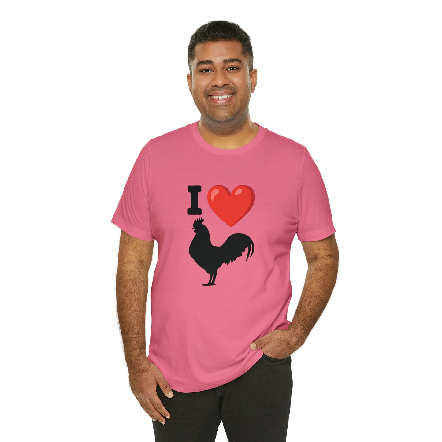 I ❤️ Rooster - Unisex Jersey Short Sleeve Tee