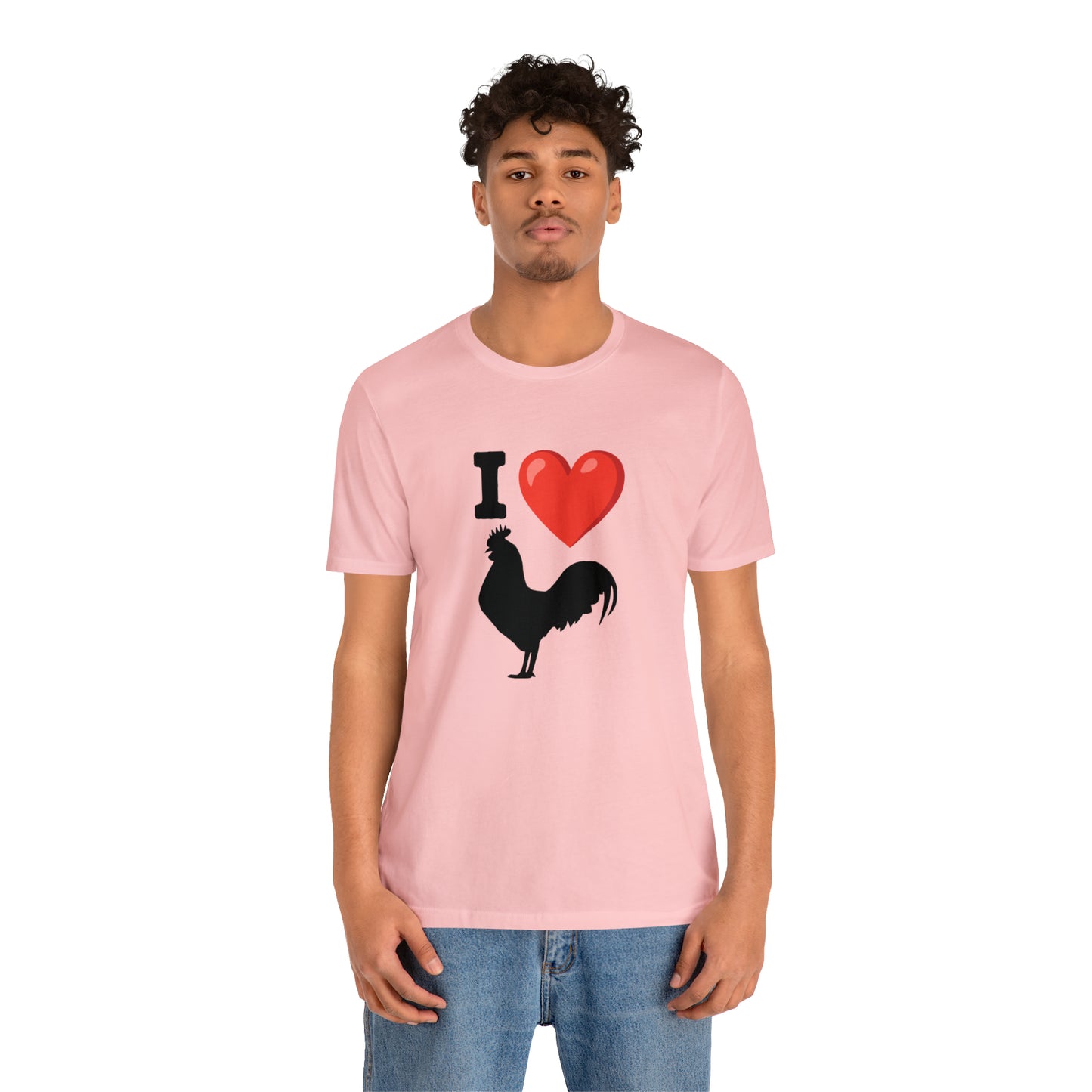 I ❤️ Rooster - Unisex Jersey Short Sleeve Tee