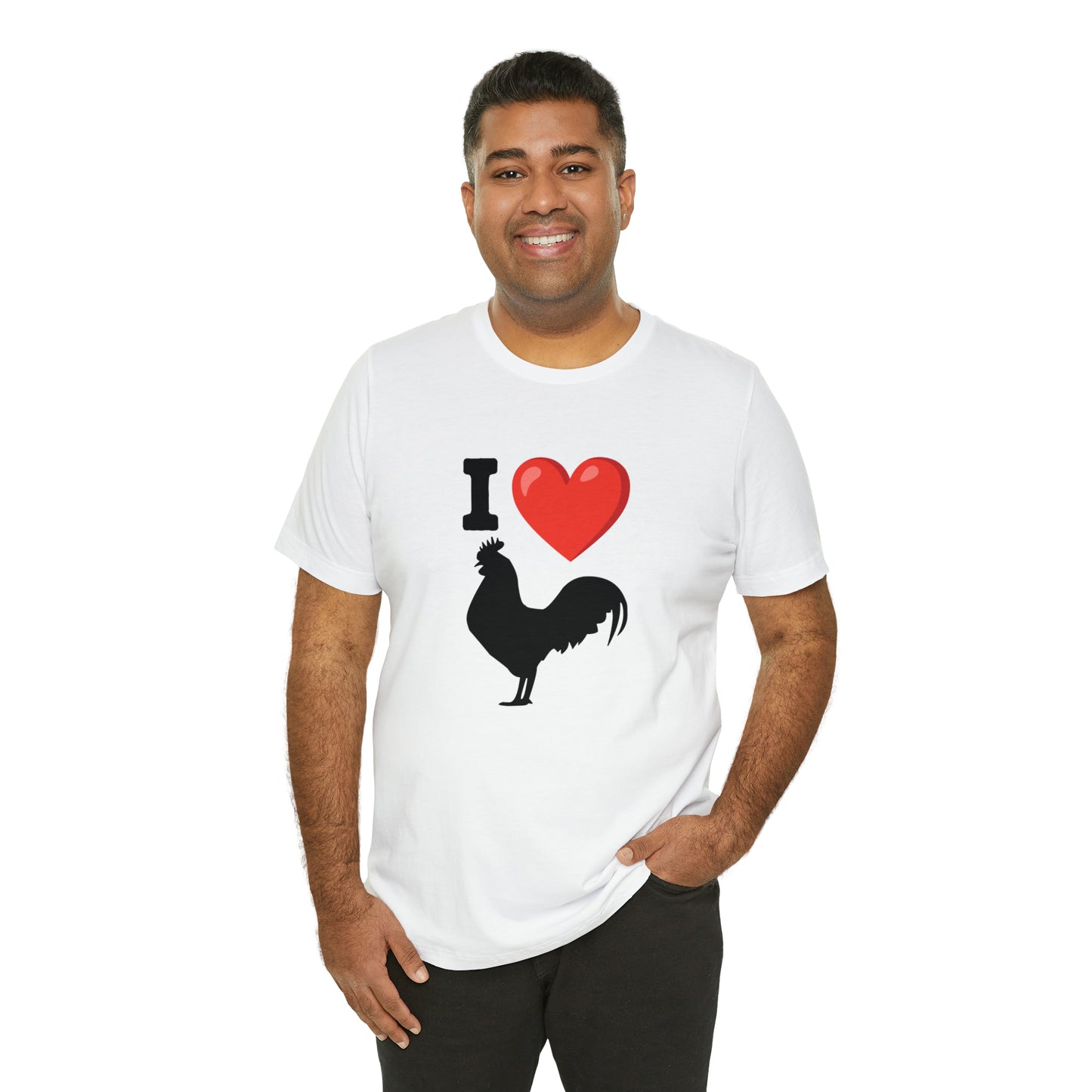 I ❤️ Rooster - Unisex Jersey Short Sleeve Tee