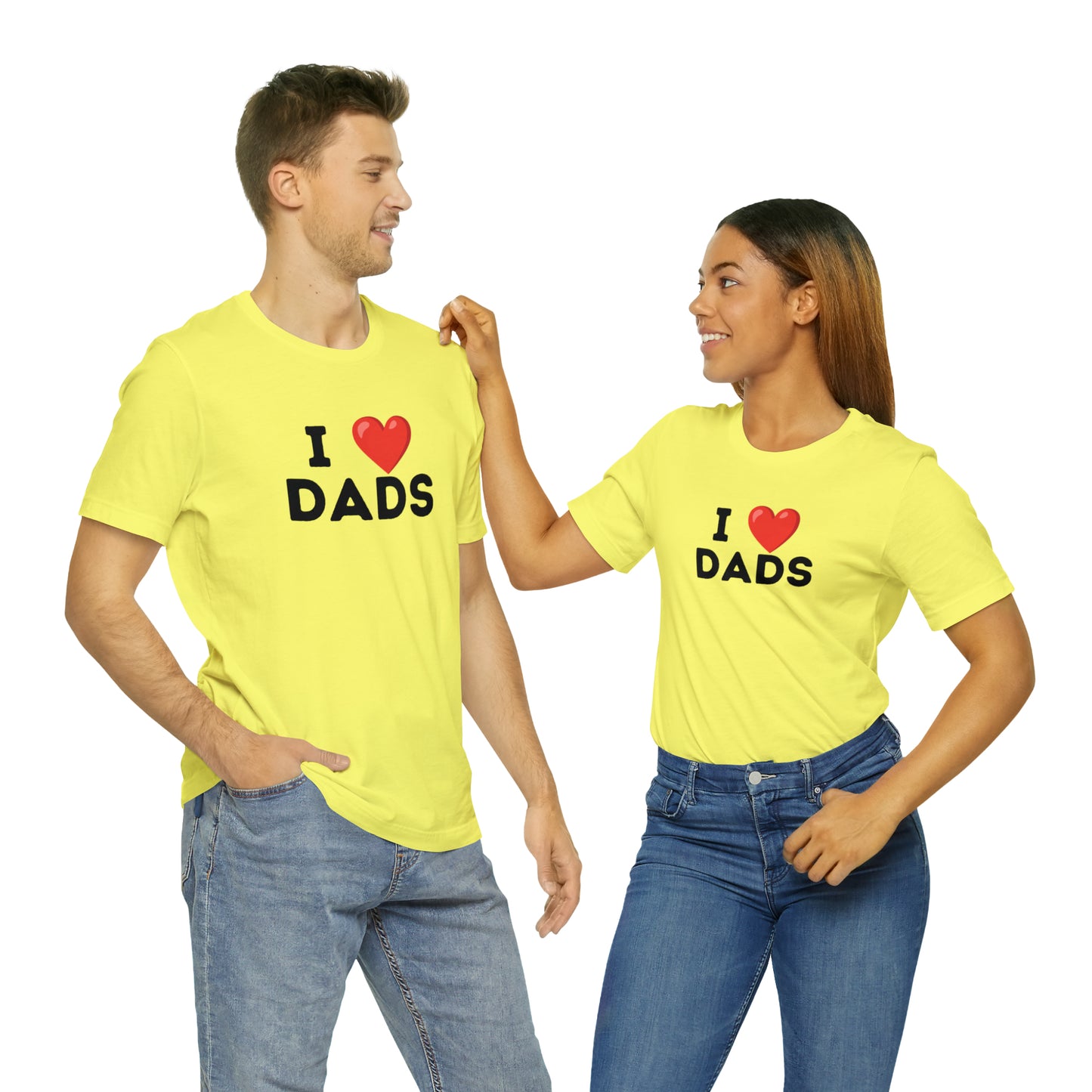 I Heart Dads - Unisex Jersey Short Sleeve Tee