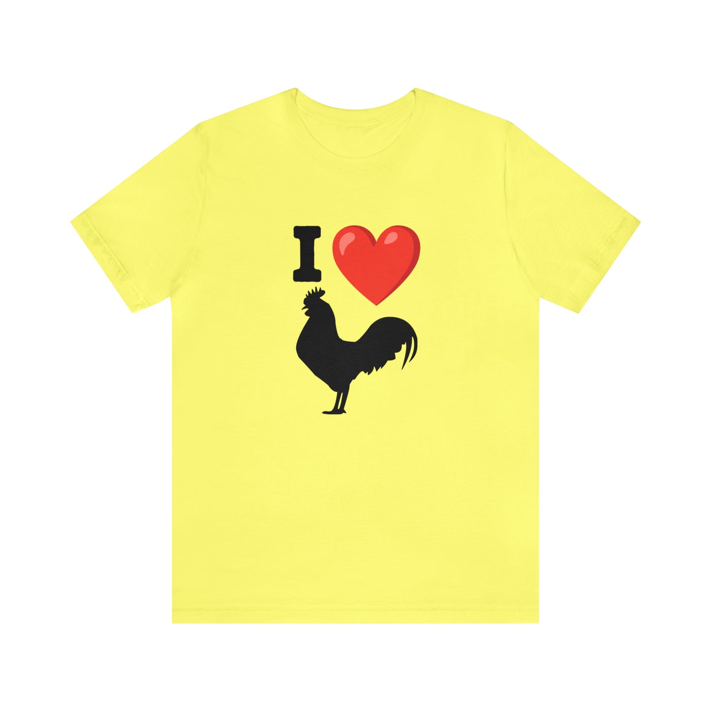 I ❤️ Rooster - Unisex Jersey Short Sleeve Tee