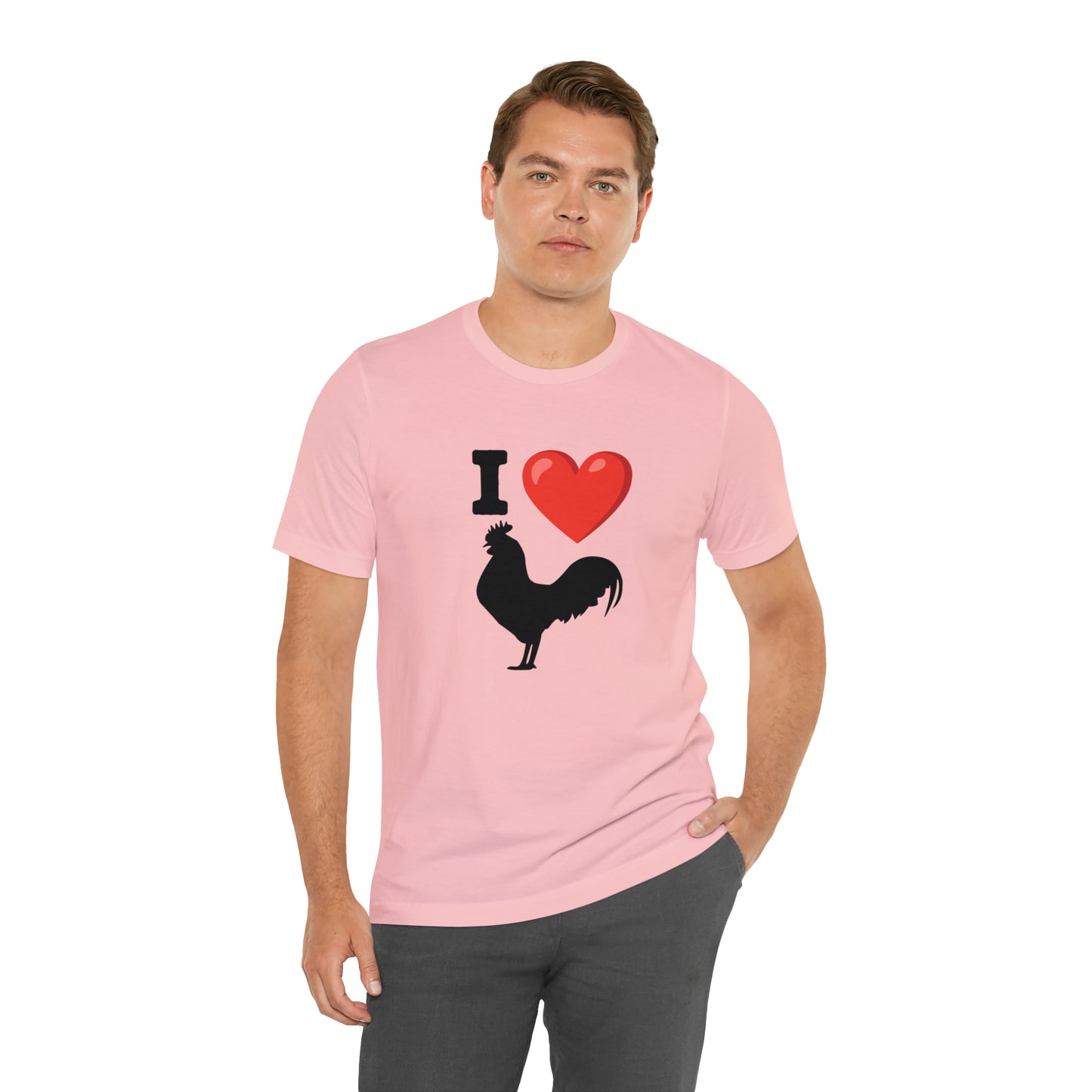 I ❤️ Rooster - Unisex Jersey Short Sleeve Tee