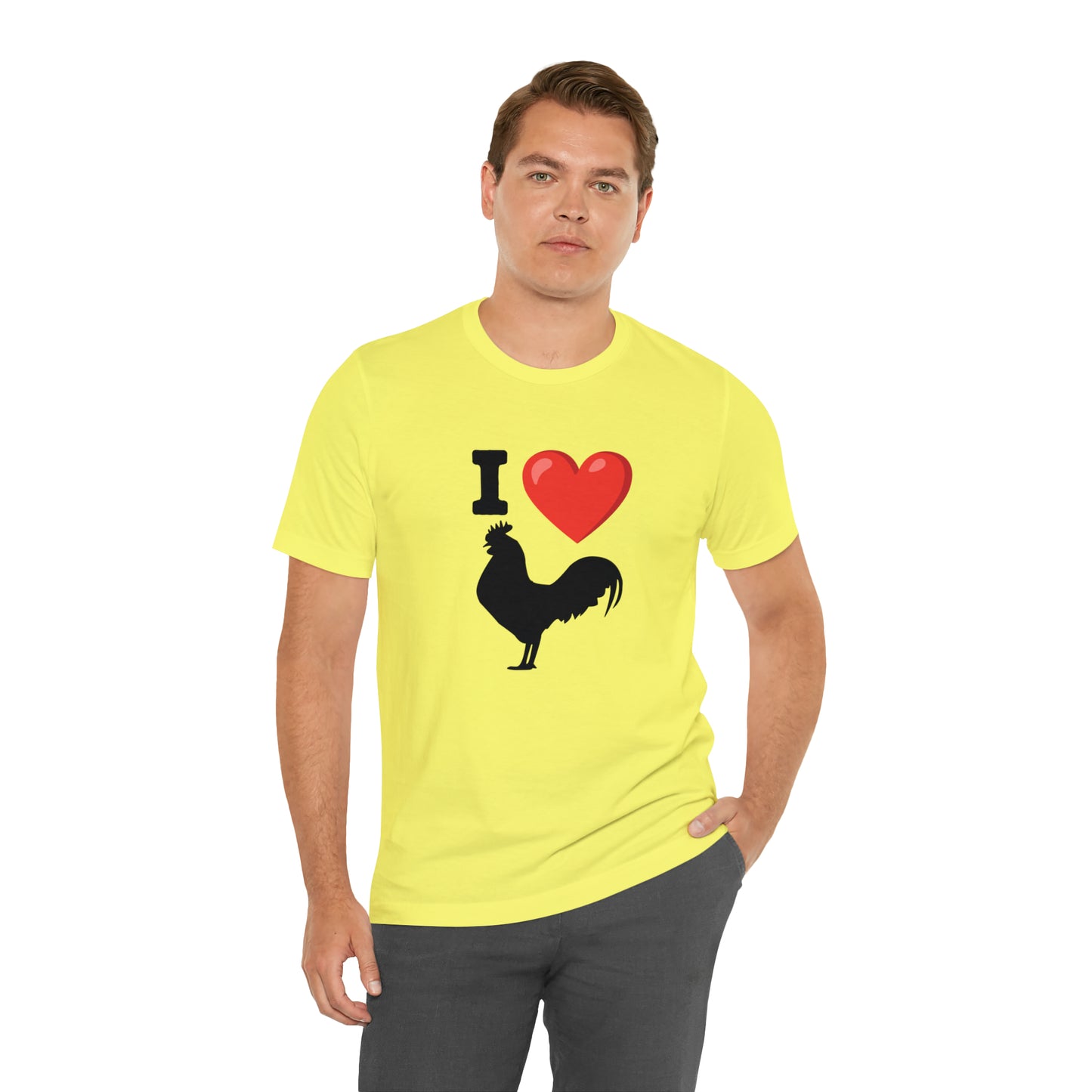 I ❤️ Rooster - Unisex Jersey Short Sleeve Tee