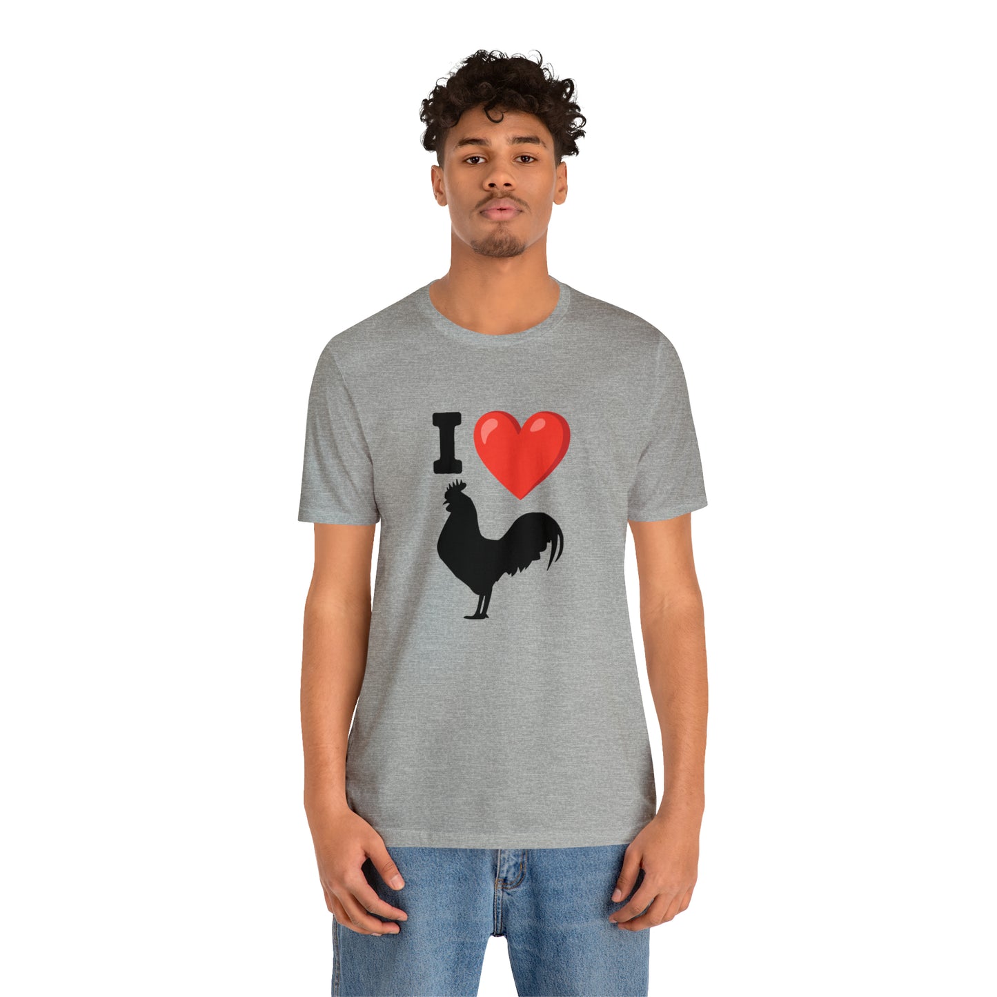 I ❤️ Rooster - Unisex Jersey Short Sleeve Tee