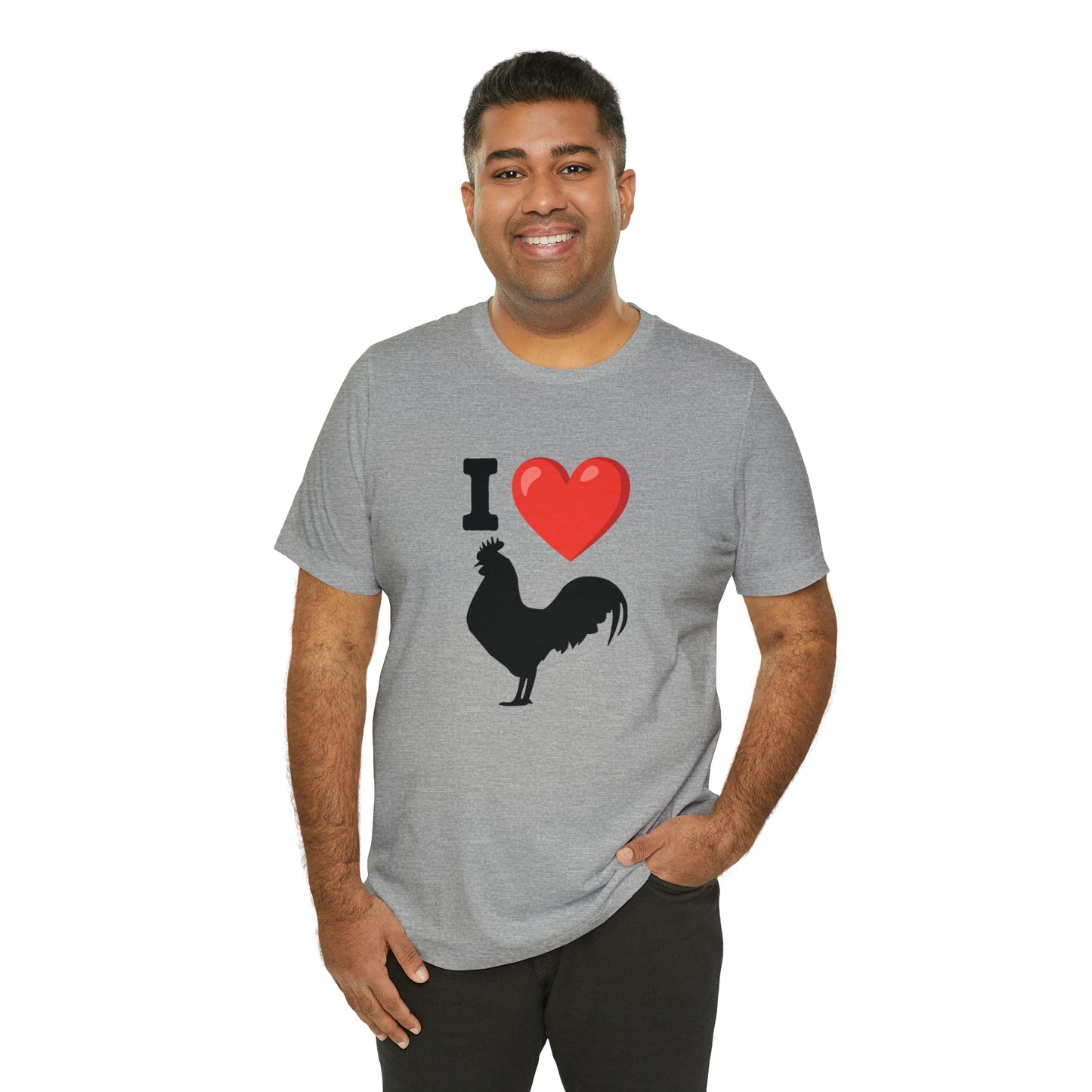 I ❤️ Rooster - Unisex Jersey Short Sleeve Tee