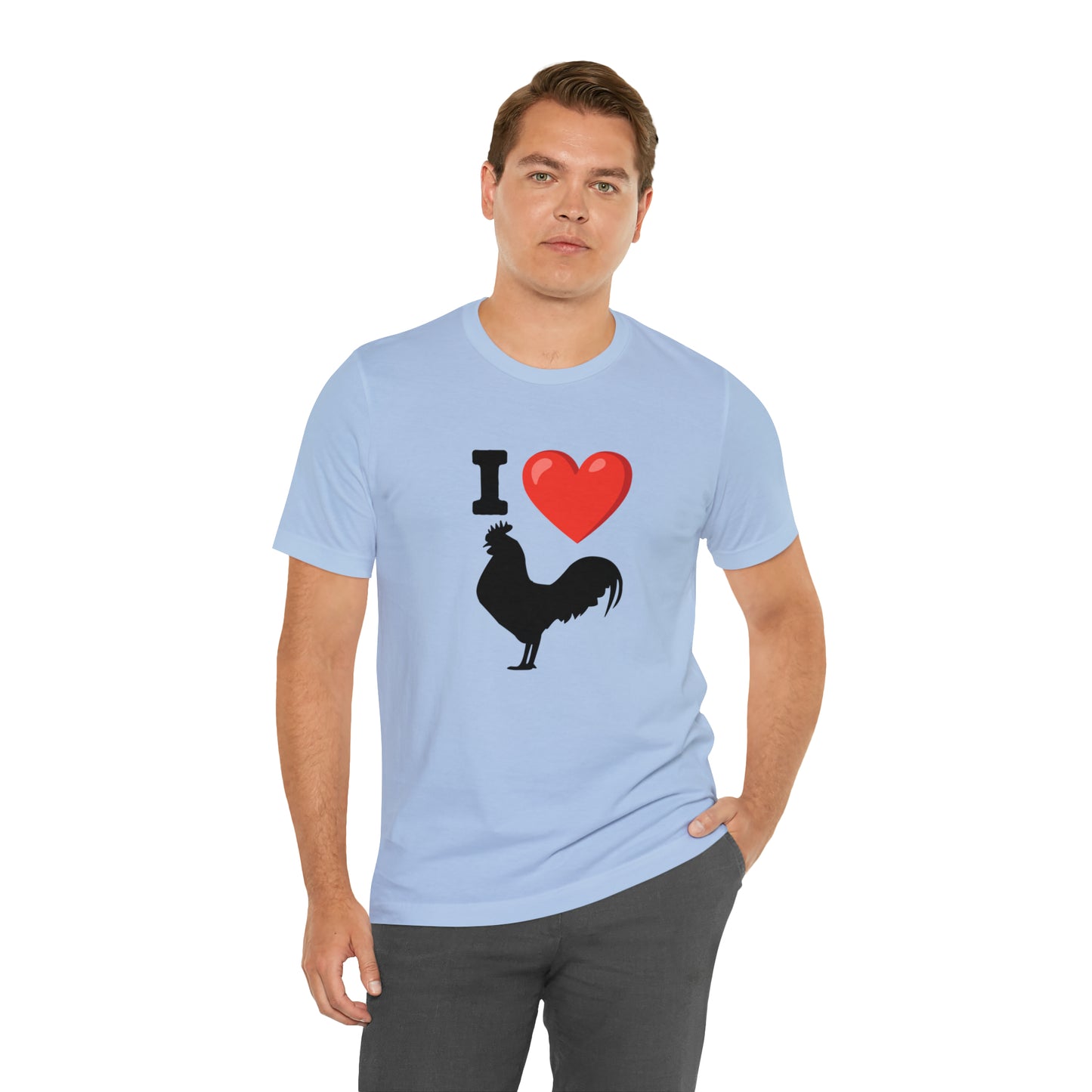 I ❤️ Rooster - Unisex Jersey Short Sleeve Tee