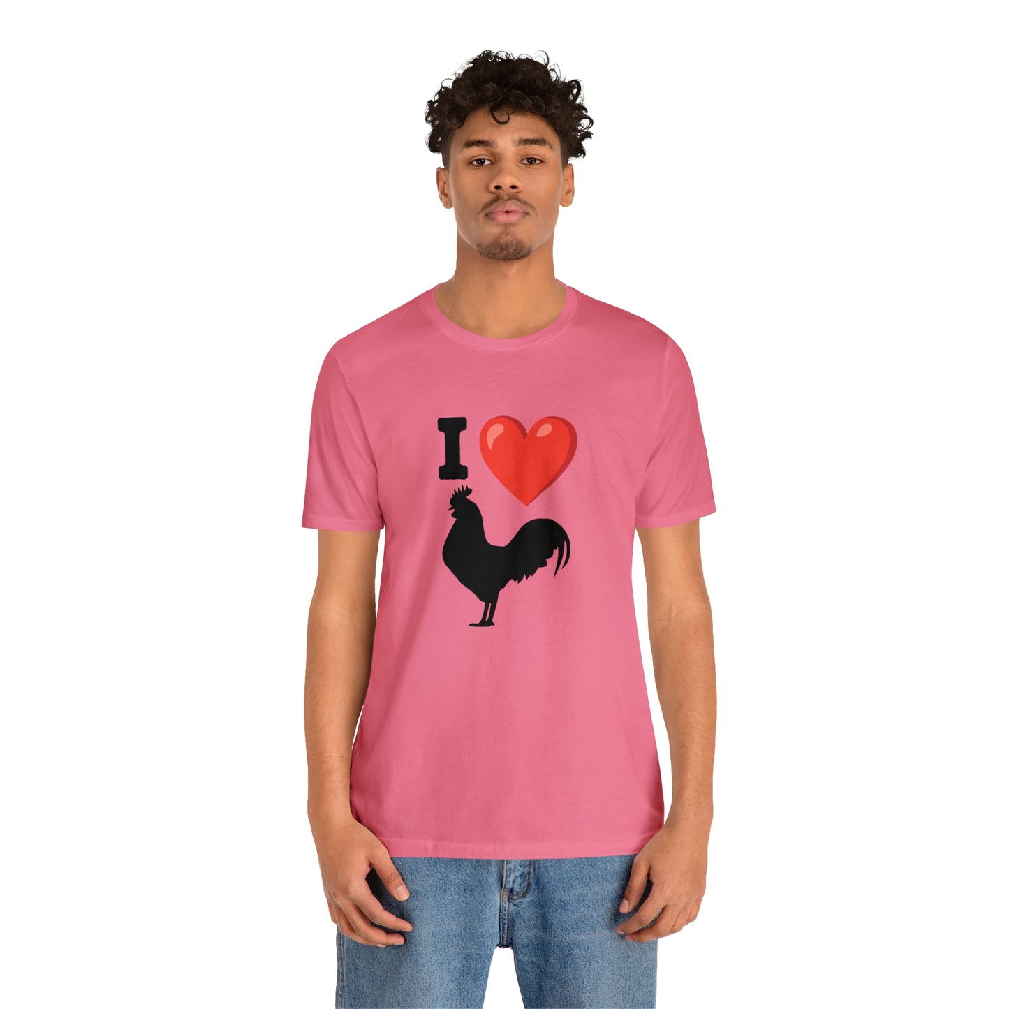 I ❤️ Rooster - Unisex Jersey Short Sleeve Tee