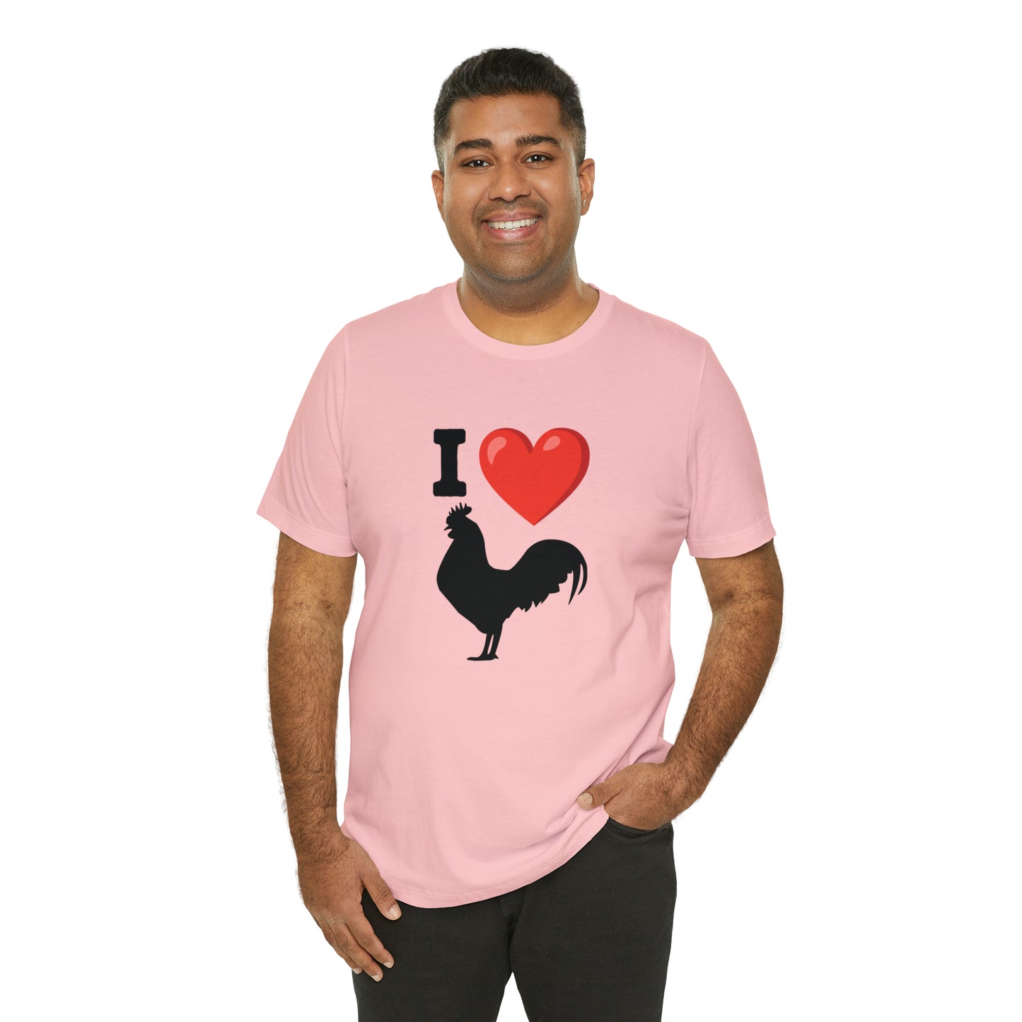 I ❤️ Rooster - Unisex Jersey Short Sleeve Tee