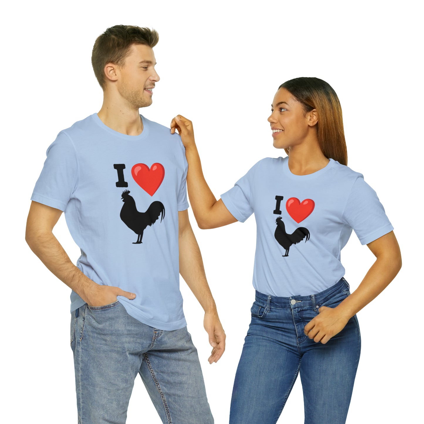 I ❤️ Rooster - Unisex Jersey Short Sleeve Tee