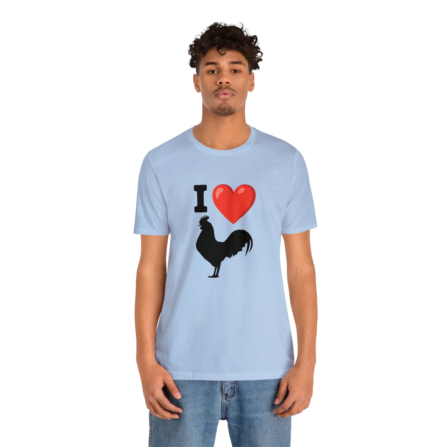 I ❤️ Rooster - Unisex Jersey Short Sleeve Tee