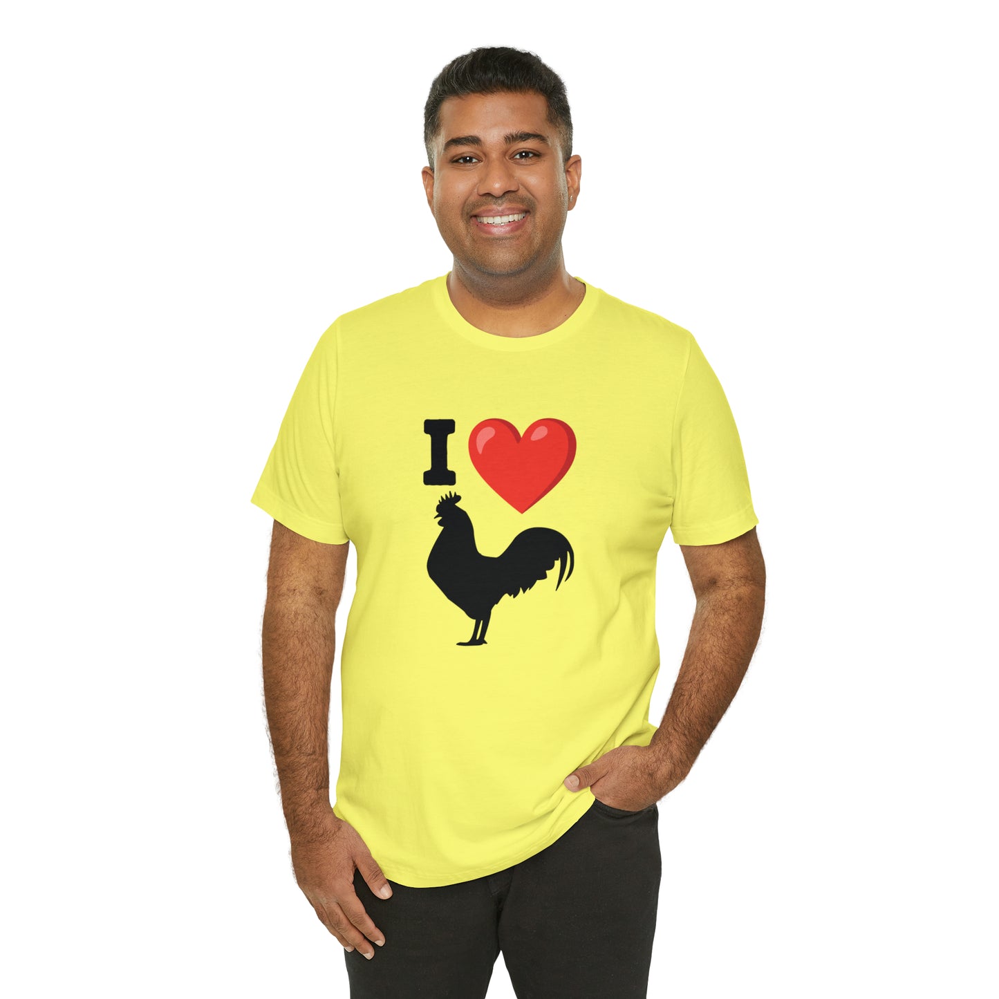 I ❤️ Rooster - Unisex Jersey Short Sleeve Tee