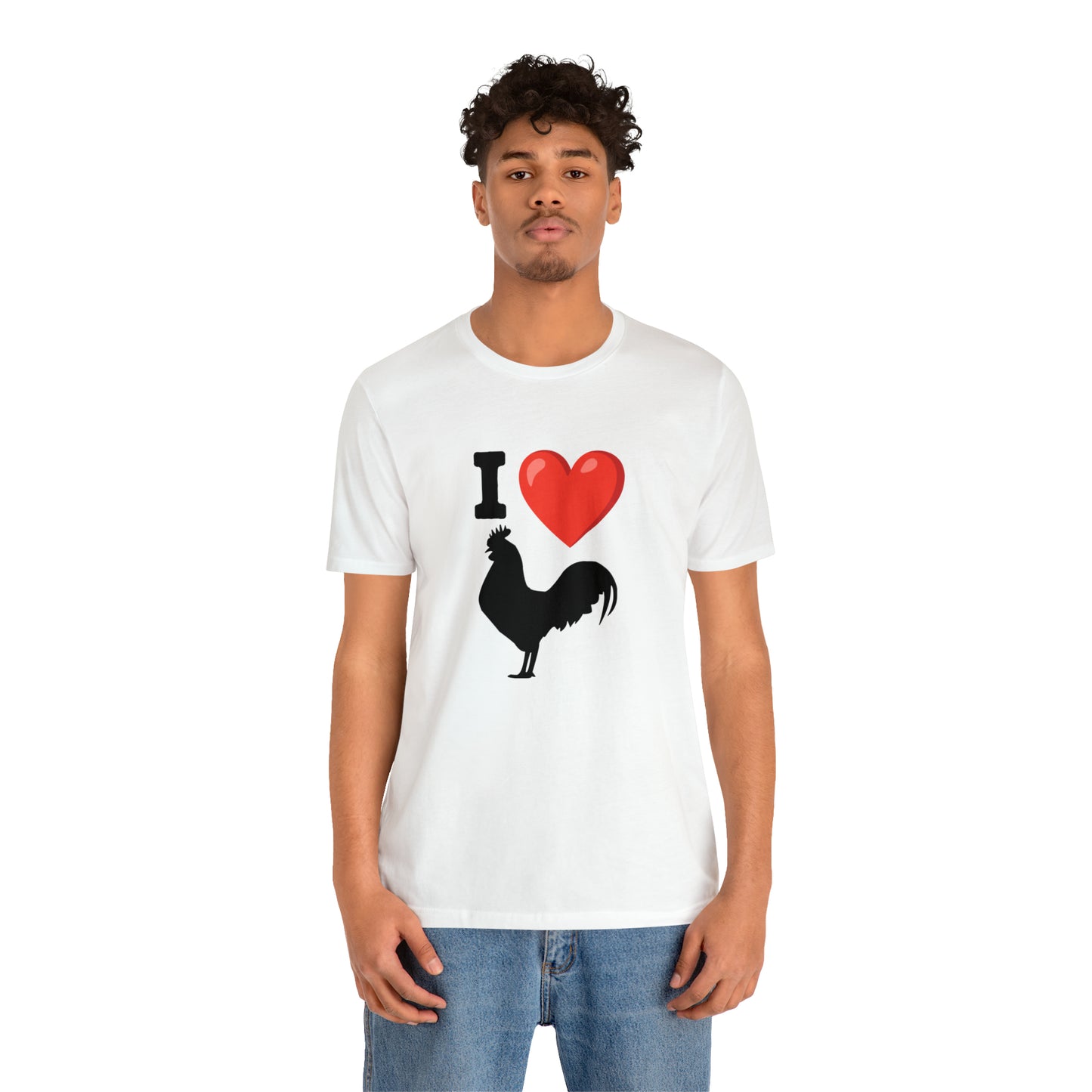 I ❤️ Rooster - Unisex Jersey Short Sleeve Tee