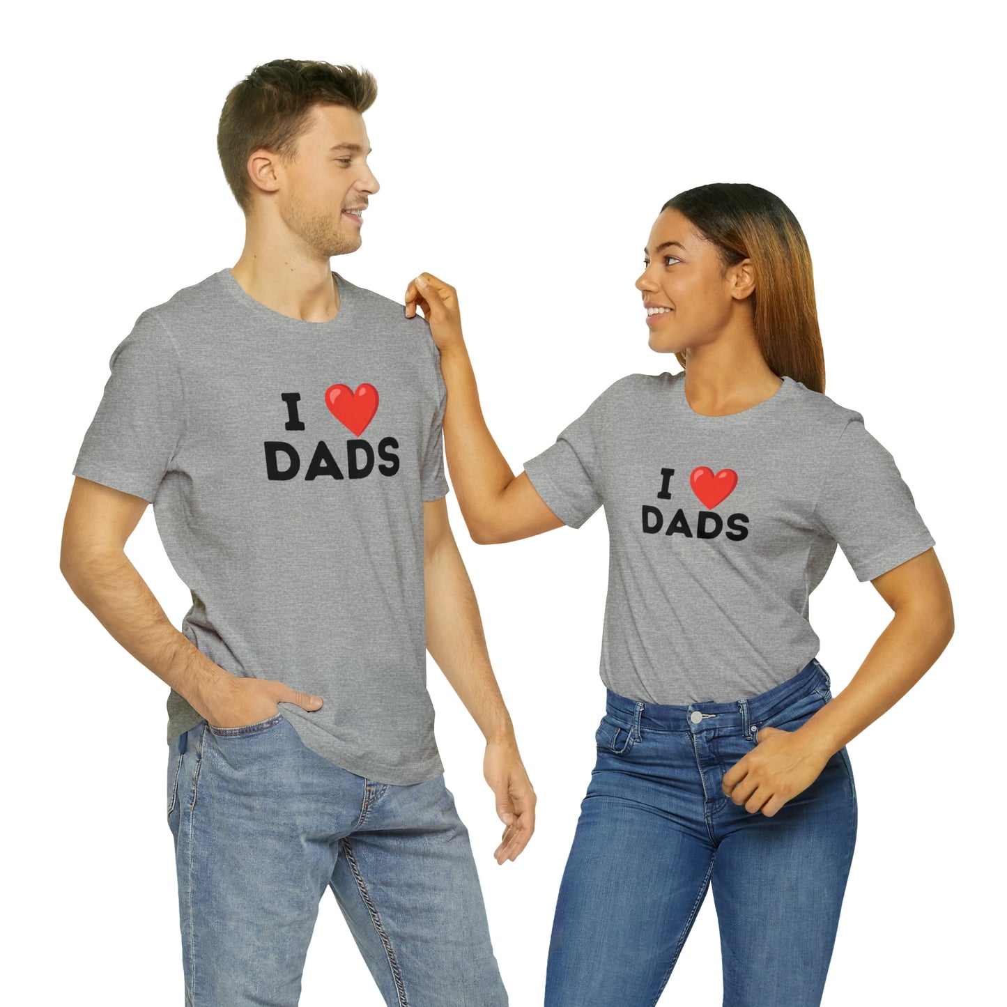 I Heart Dads - Unisex Jersey Short Sleeve Tee