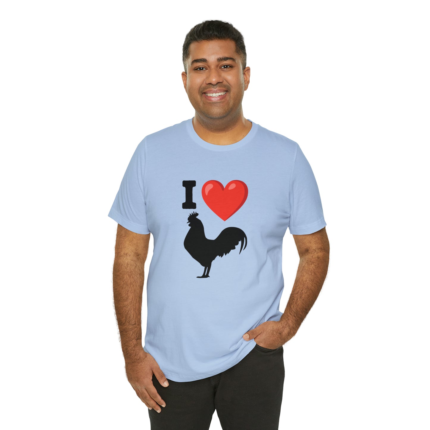 I ❤️ Rooster - Unisex Jersey Short Sleeve Tee