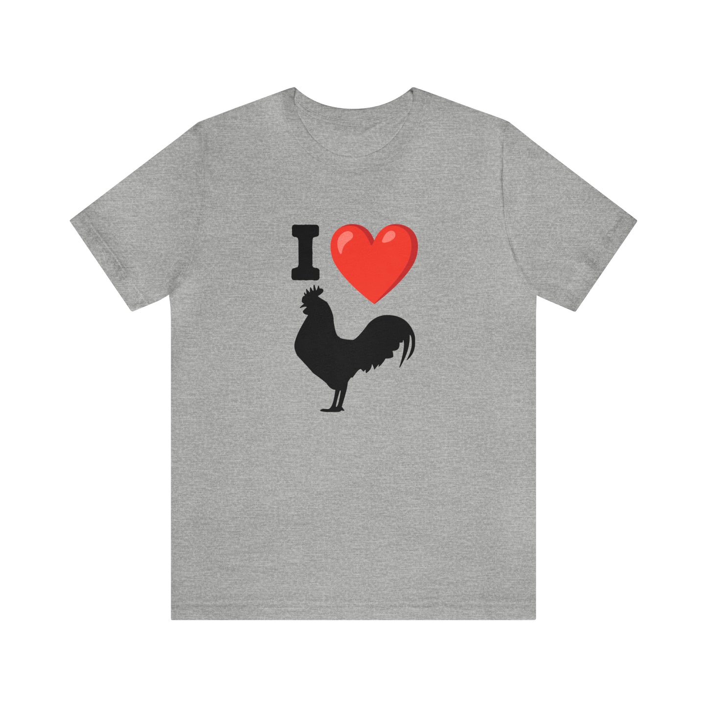 I ❤️ Rooster - Unisex Jersey Short Sleeve Tee